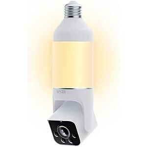 $37.98* | WYZE Bulb Cam 2K HD Smart Light Bulb Security Camera w/ Color Night Vision at Amazon